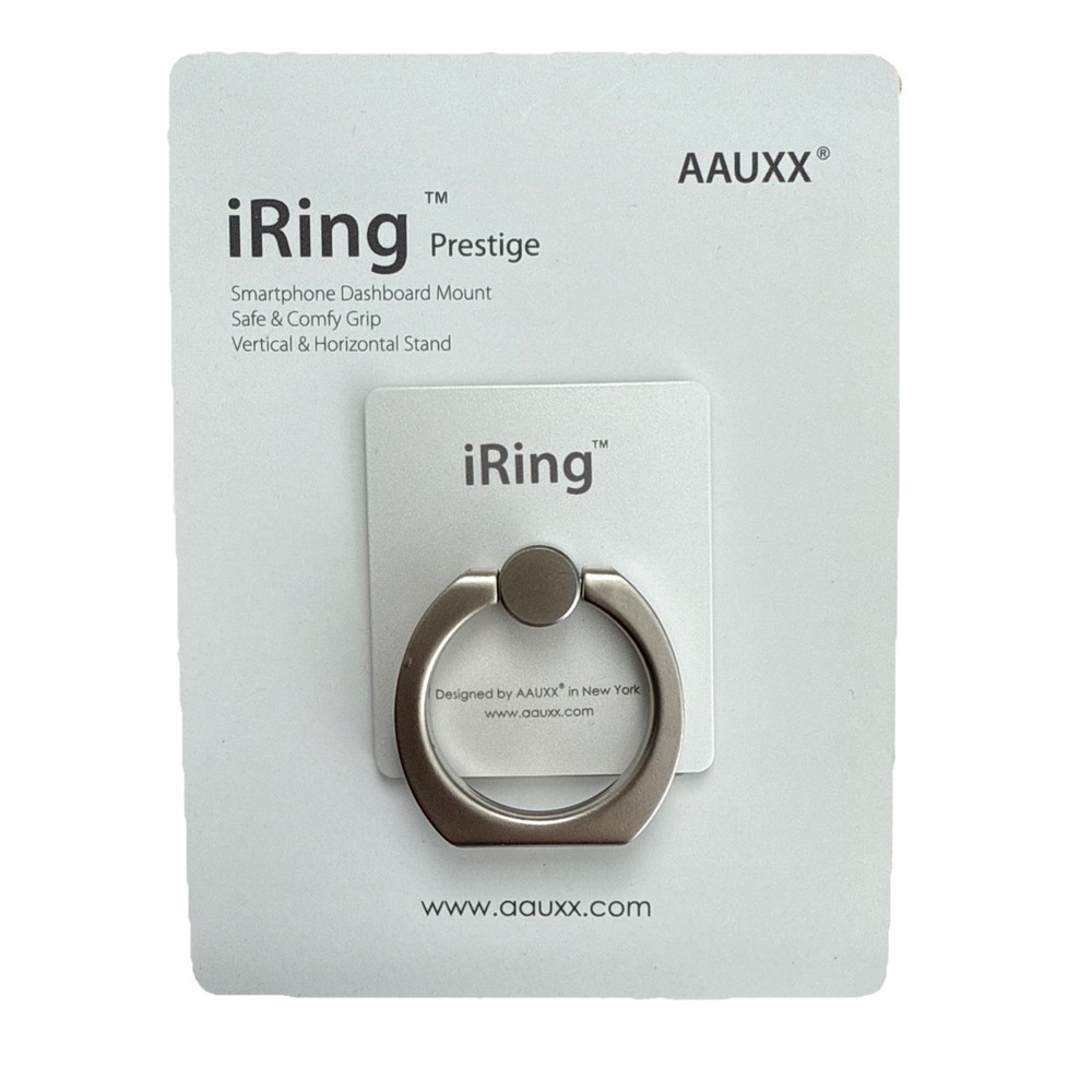 iRing Prestige Smartphone Dashboard Mount‎ — Silver with Black Hook NIB Rotates